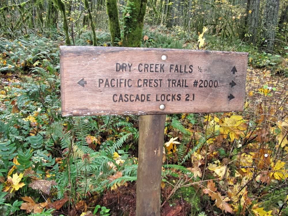 Dry Creek Falls Sign
