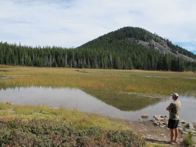 Breitenbush lake view from campground