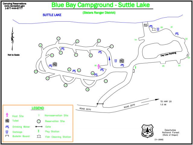 Blue Bay Campground Map