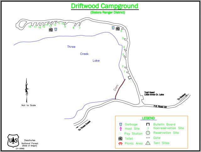 Driftwood Campground Map