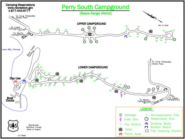 Perry South Campground Map