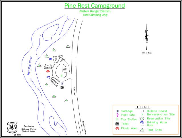 Pine Rest Campground Map